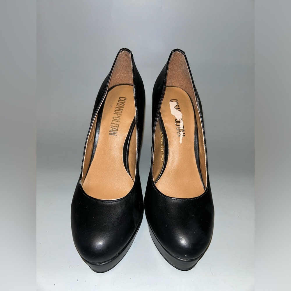 Pre loved cosmopolitan platform studded heel